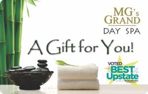 Gift Certificates and Gift Cards in Greenville, SC from MG's GRAND Day Spa