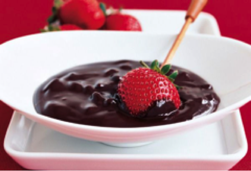 Recipe for Chocolate Fondue with Strawberries & Champagne from MG's GRAND Day Spa in Greenville, SC